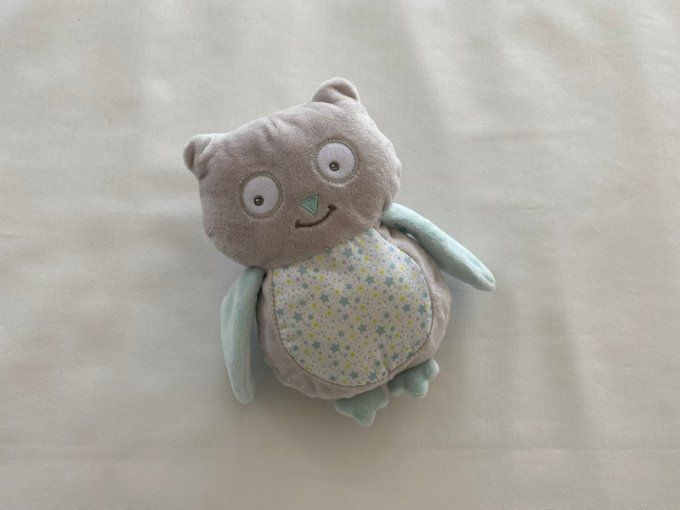 Doudou hibou chouette étoiles Arthur et Lola Bebisol d'occasion