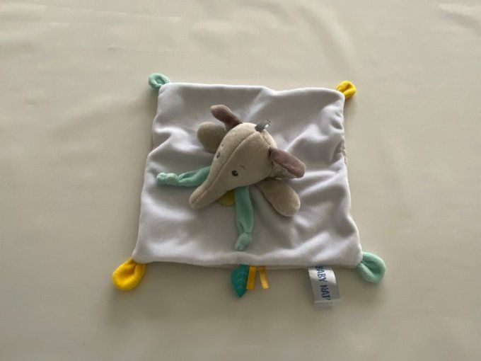 Doudou plat éléphant cacahuète BN0625 Baby Nat d'occasion