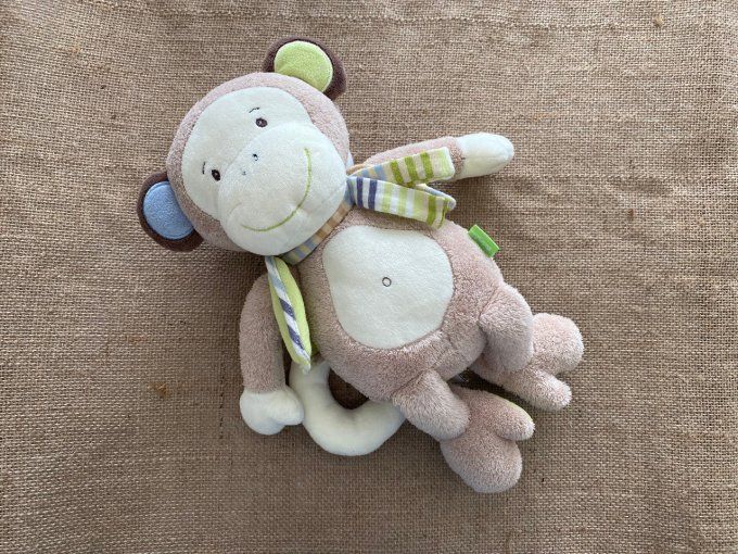 Peluche singe Monkey Donkey Babysun d'occasion