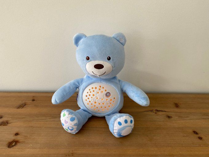 Ourson Projecteur Chicco First Dreams Bleu d'occasion 