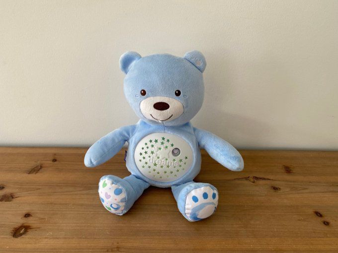 Ourson Projecteur Chicco First Dreams Bleu d'occasion 