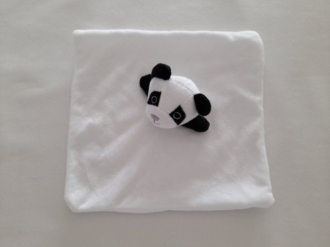 Doudou plat blanc panda Clorophyl Editions d'occasion