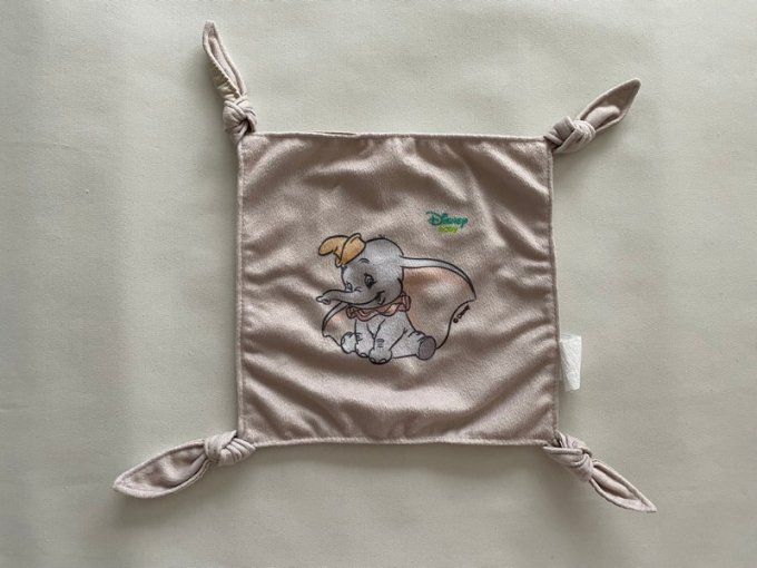 Doudou plat éléphant Dumbo Disney baby d'occasion