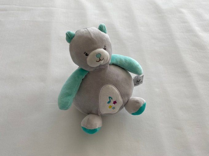 Doudou musical ours notes de musique étoiles Super U d'occasion