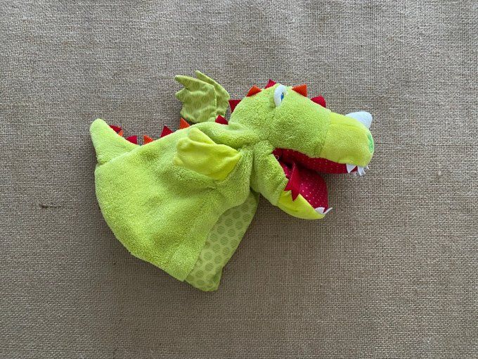 Doudou marionnette dragon Vinni Haba d'occasion