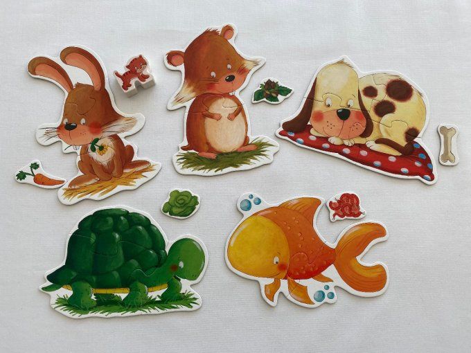 Mes premier puzzles Les animaux domestiques HABA d'occasion