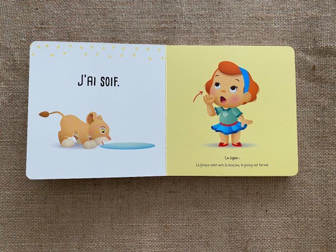 Livre bébé signe les premiers mots Disney Baby Hemma d'occasion 