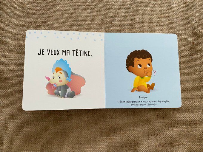 Livre bébé signe les premiers mots Disney Baby Hemma d'occasion 