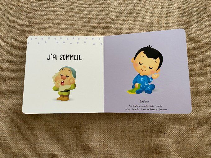 Livre bébé signe les premiers mots Disney Baby Hemma d'occasion 