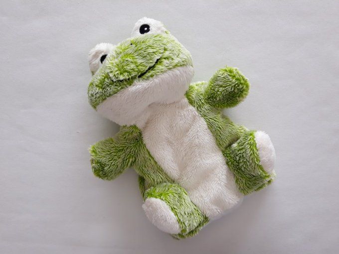 Doudou marionnette grenouille Histoire d'Ours - Article Neuf 