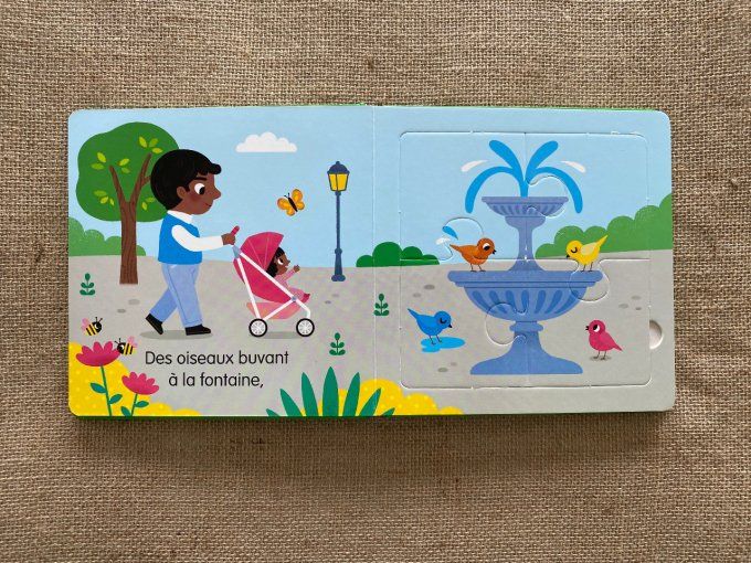 Mon livre puzzle Au parc, j'ai vu…5 puzzles 4 pièces Editions Lito d'occasion