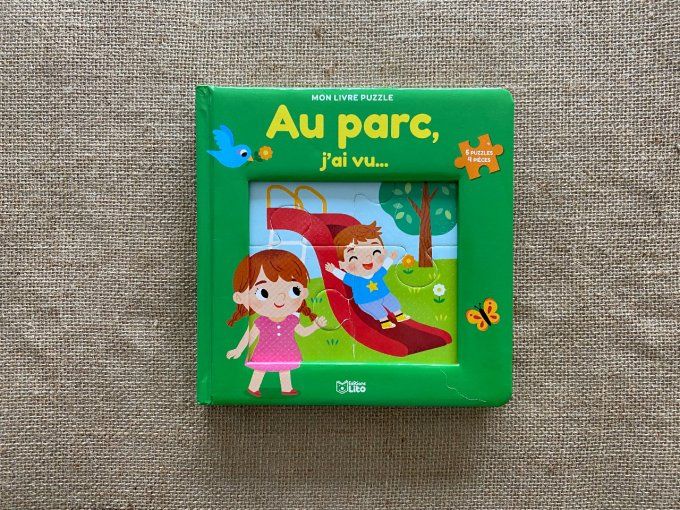 Mon livre puzzle Au parc, j'ai vu…5 puzzles 4 pièces Editions Lito d'occasion