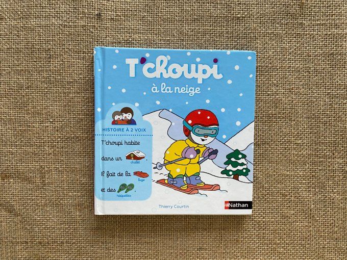 Livre T'choupi à la neige Nathan d'occasion