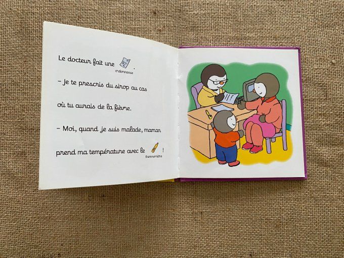 Livre T'choupi chez le docteur Nathan d'occasion