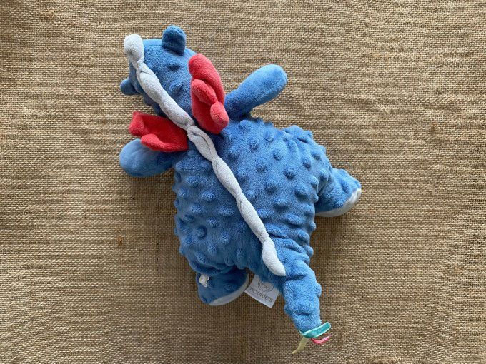 Peluche dragon bleu blanc Guss & Victor Noukies d'occasion