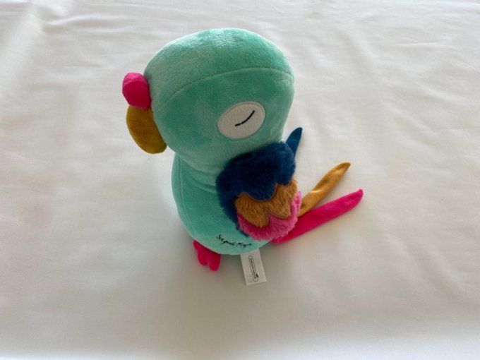 Doudou perroquet oiseau vert Sergent Major d'occasion