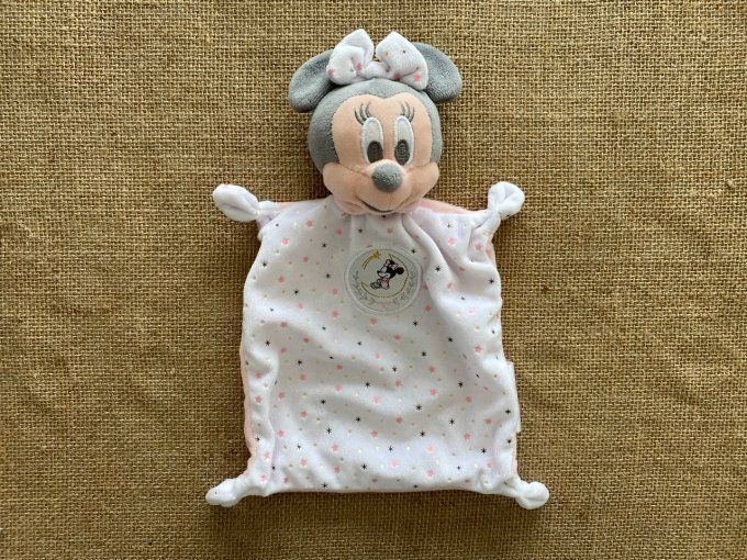 Doudou plat Minnie blanc rose étoiles Disney Simba Toys d'occasion