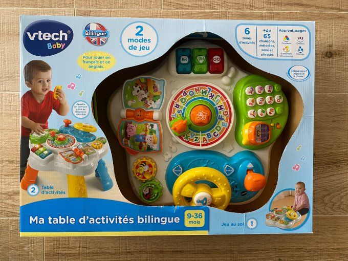 Ma table d'activités bilingue 9-36 mois Vtech d'occasion